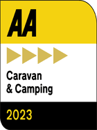AA4 Gold Pennants Award for York Naburn Lock, Adults Only Caravan Park in York