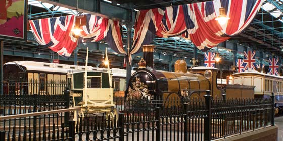 You can see Royal Trains in York Railway Museum's Station Hall