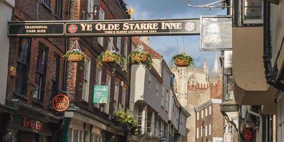 Ye Olde Starre In is one of York city centre's oldest inns